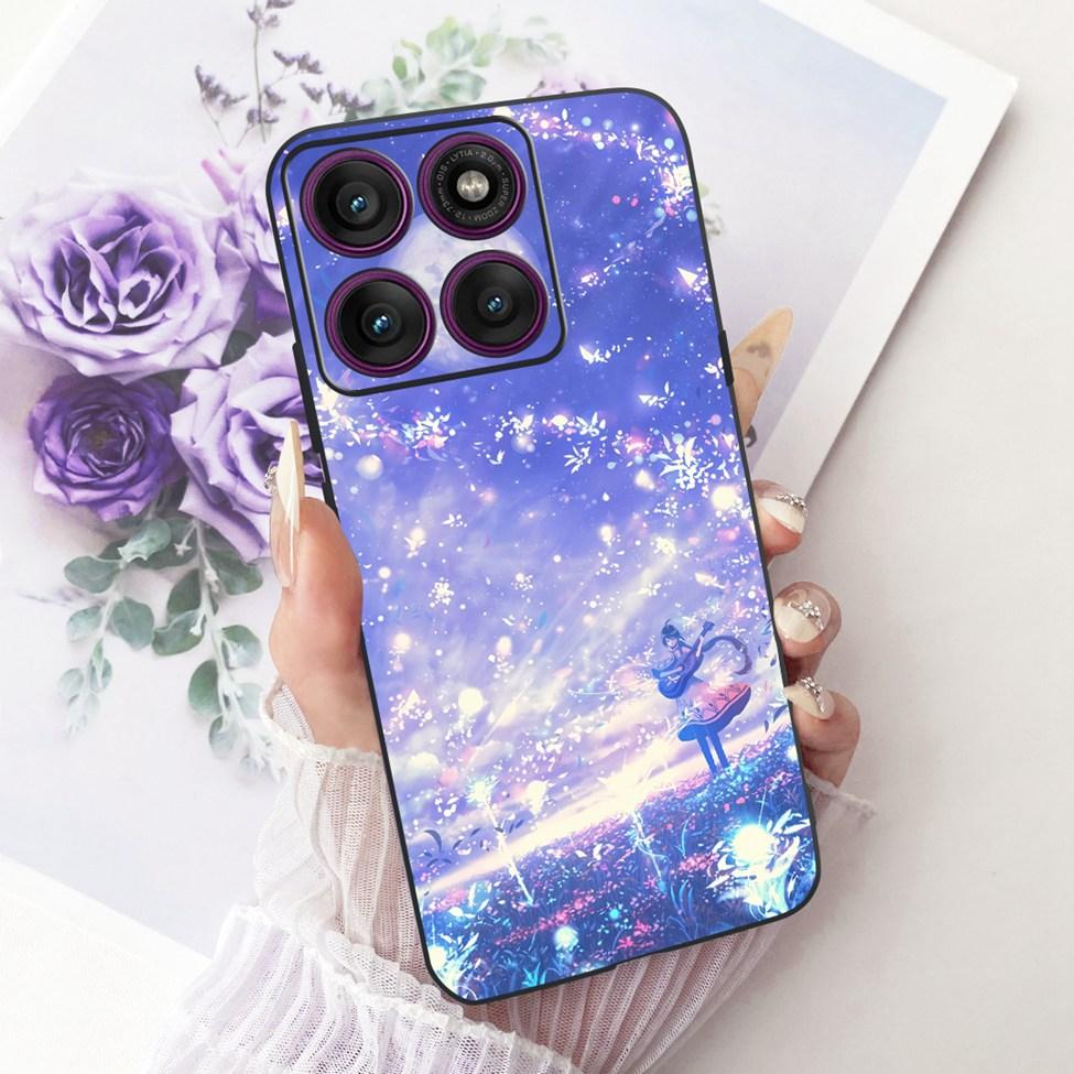 Case For Motorola Edge 60 Pro Cover XT2507-1 Fashion Cute Cat Funny Painted Bumper For Moto Edge 60 Pro Casing