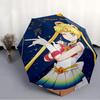 1pc Sailor Moon Umbrella, Sun Protection, And UV Shielding. It Has Eight Sturdy Ribs for Outdoor Use And Perfect As a Holiday Gift