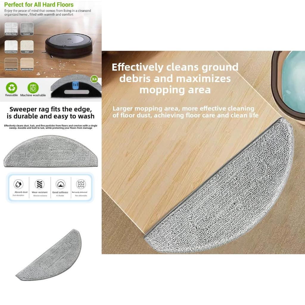 For Irobot Roomba I5 I5 J5 J5 Plus Reusable Mop Cloth For Home Floor Cleaning