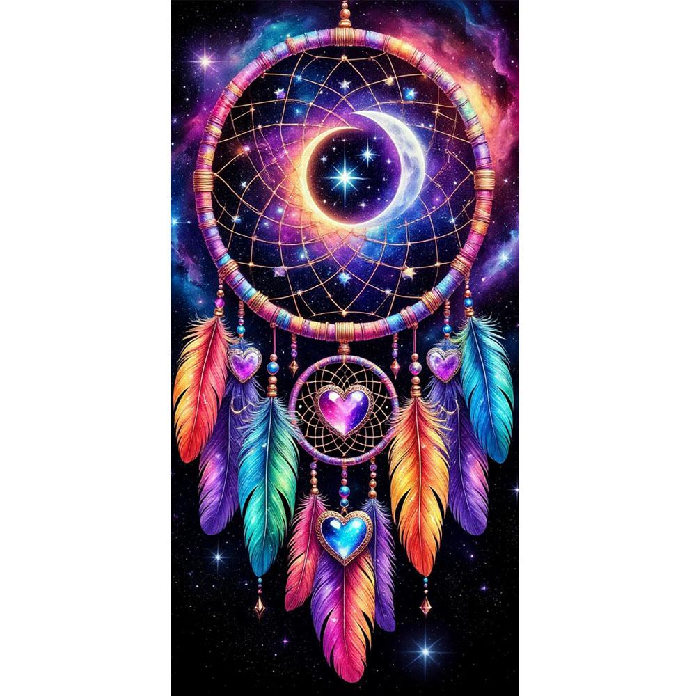 Duży Rozmiar Mozaika DIY Pełne Zestawy do Malowania Diamentami Sztuka Piękny Łapacz Snów Haft Krzyżykowy Cyrkonie