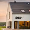 Modern Floating Houses Number Metal Houses Number Rusts Proof Home Address Number/Plaques Metal Mailbox Number Set