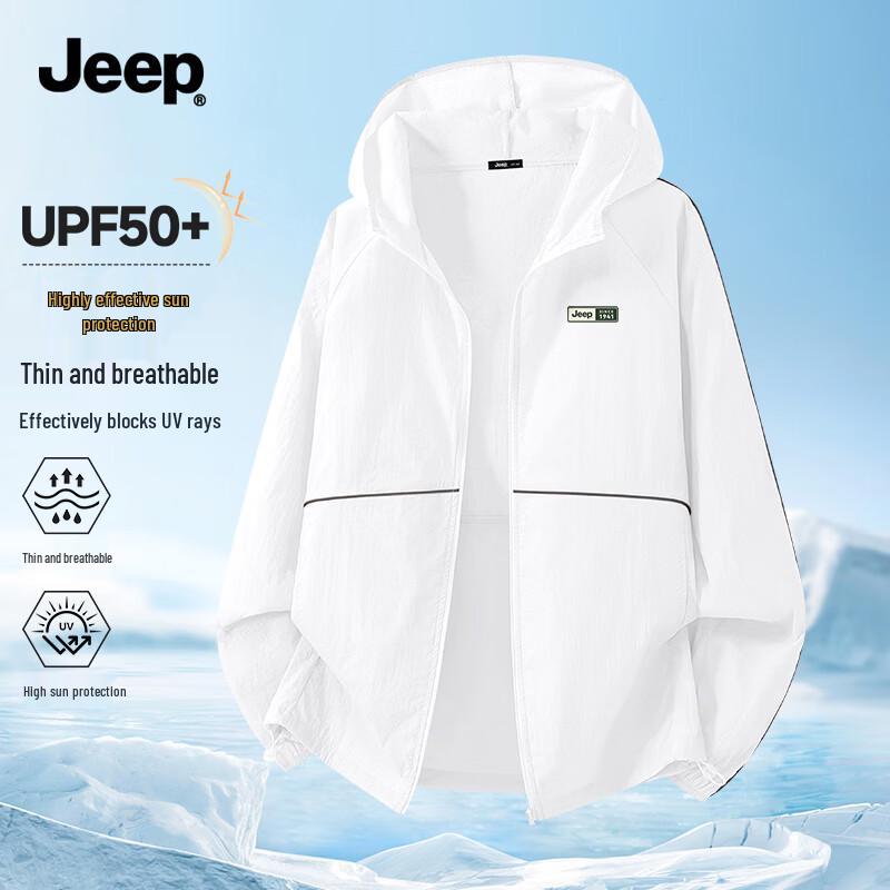 JEEP Men s Hooded UV Protection Jacket M