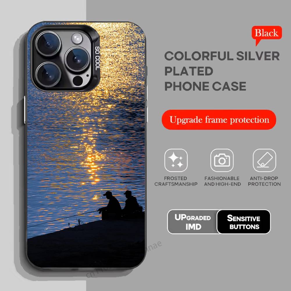

Fishing Fisherman Phone Case for iPhone 15 16 Pro Max Air SE 11 13 Pro 14 Plus 12 11Pro 15Pro Max 16e Cover iPhone16