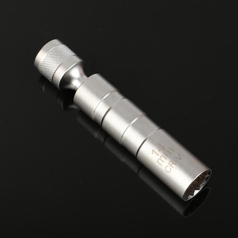 14/16Mm Set Universal Joint With Magnetic Flexible Socket Thin Wall 3/8" Drive Car Repair Tool Spark Plug Socket Wrench Adapter