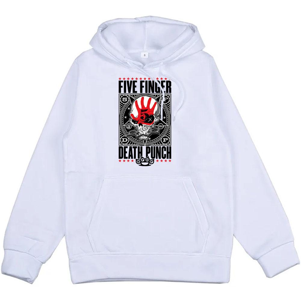 Heavy Metal Band 5FDP Hoodies Five Finger Death Punch Streetwear Unisex Winter Warm Sweatshirts Sudaderas Hombre Men Top