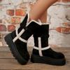 Thick-soled foldable snow boots 2025 new autumn and winter piled thick-soled warm short women's boots Northeast cotton boots