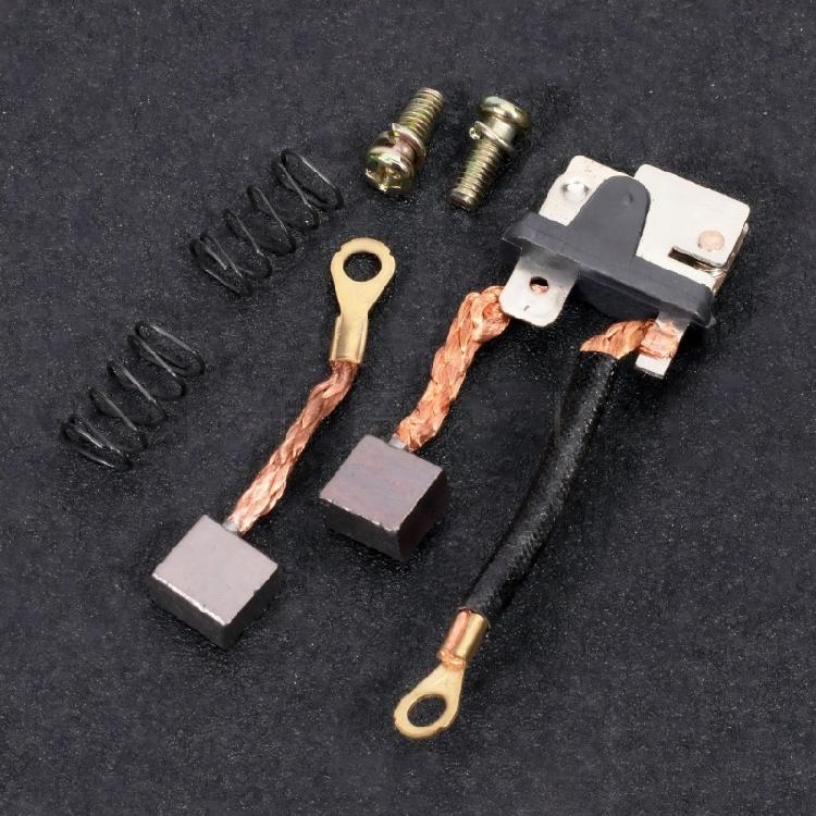 Boat Outboard Carbon Brush Replacement Kit for Trim Motor Maintenance, Service Set with Copper Leads Screws and Listed 115 130 150 Fitment