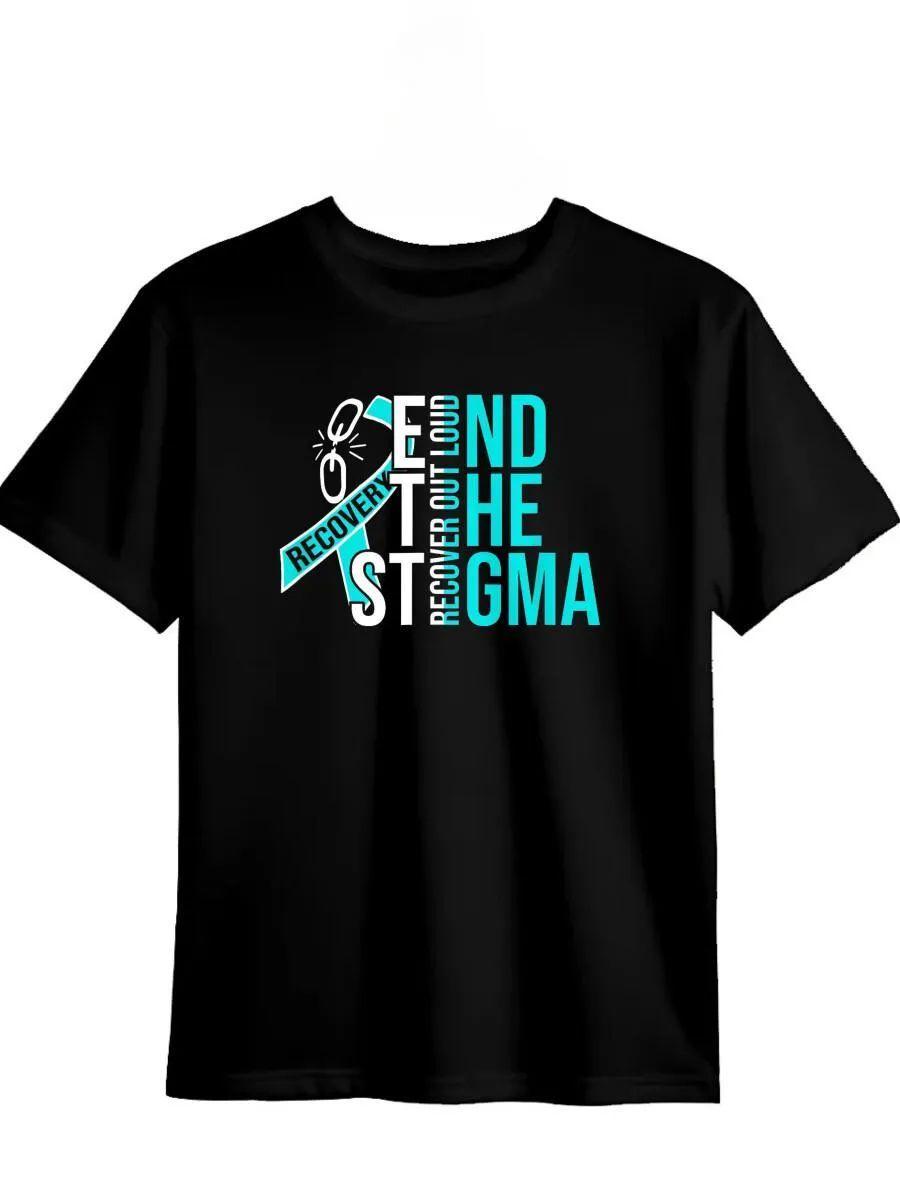

Cotton T‑shirt with “End The Stigma” print S
