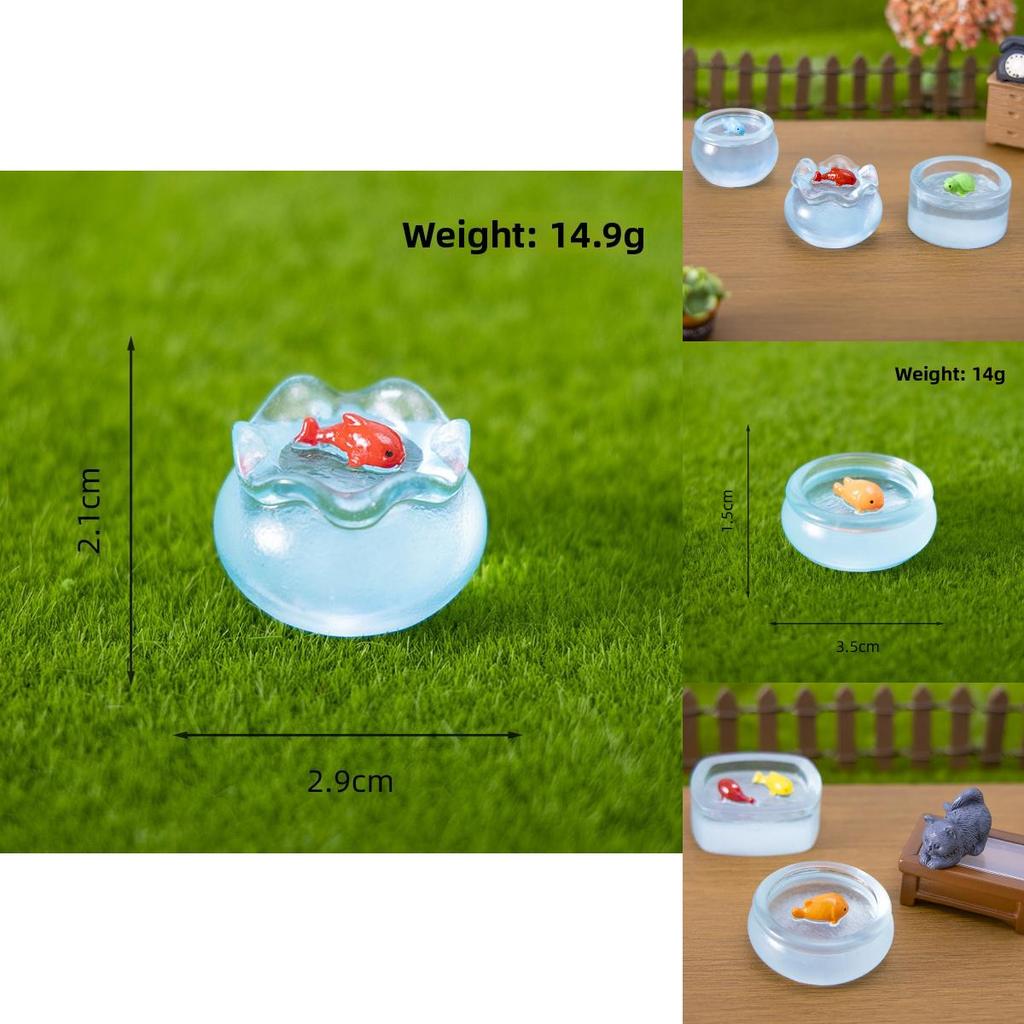 Micro Paesaggio Casa delle Bambole Acquario Fosforescente Con Resina Decorazione Creativa Per Tavolino Soggiorno