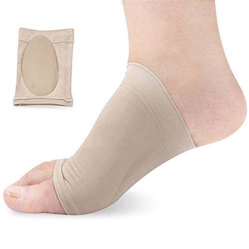 Shufearo Kompressions-Fußgewölbestütze mit bequemen Gelpolstern, Fußgewölbebandage für Plattfüße, Gepolstert, Plantarfasziitis-Manschette, Schuh-Einlegesohle, Hilft