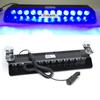 Ranzek 12 LED Front Warning 12W 12V Dashboard Interior Car Truck Emergency Strobe Flash Blue Light, Light,