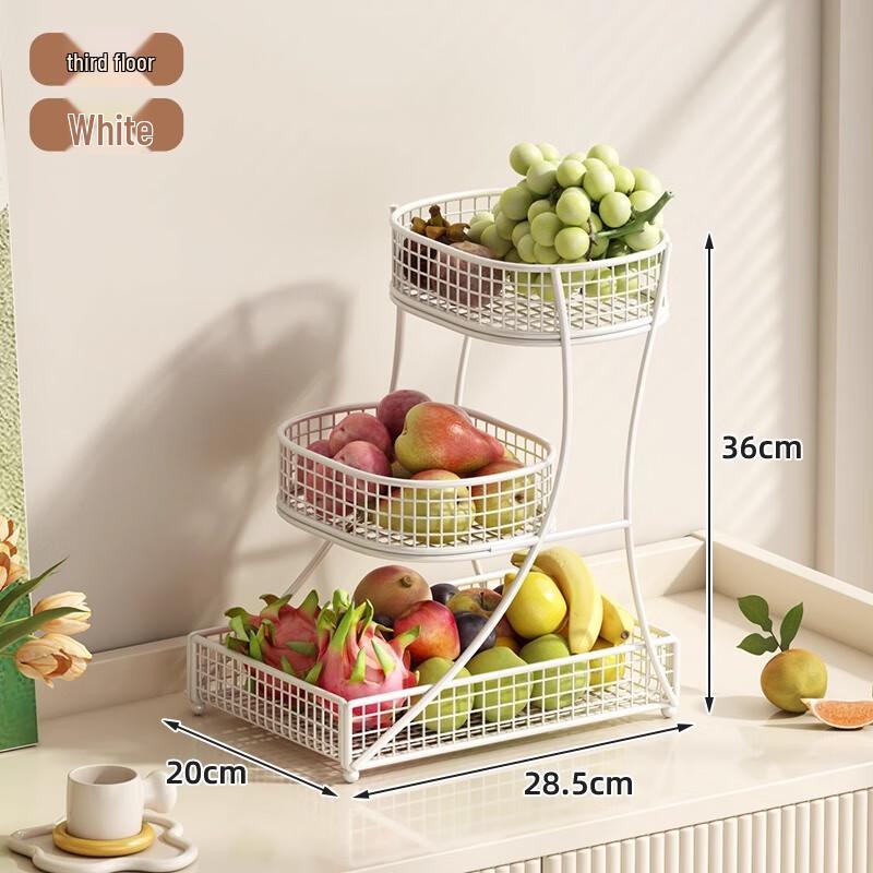 Tiered Metal Fruit and Snack Basket