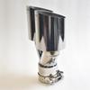 REMUS  Dual Exhaust Tip 3 Inch Inlet 3" Outlet 9.5" Long Tail Pipe Double Wall Polished 304 Stainless Steel