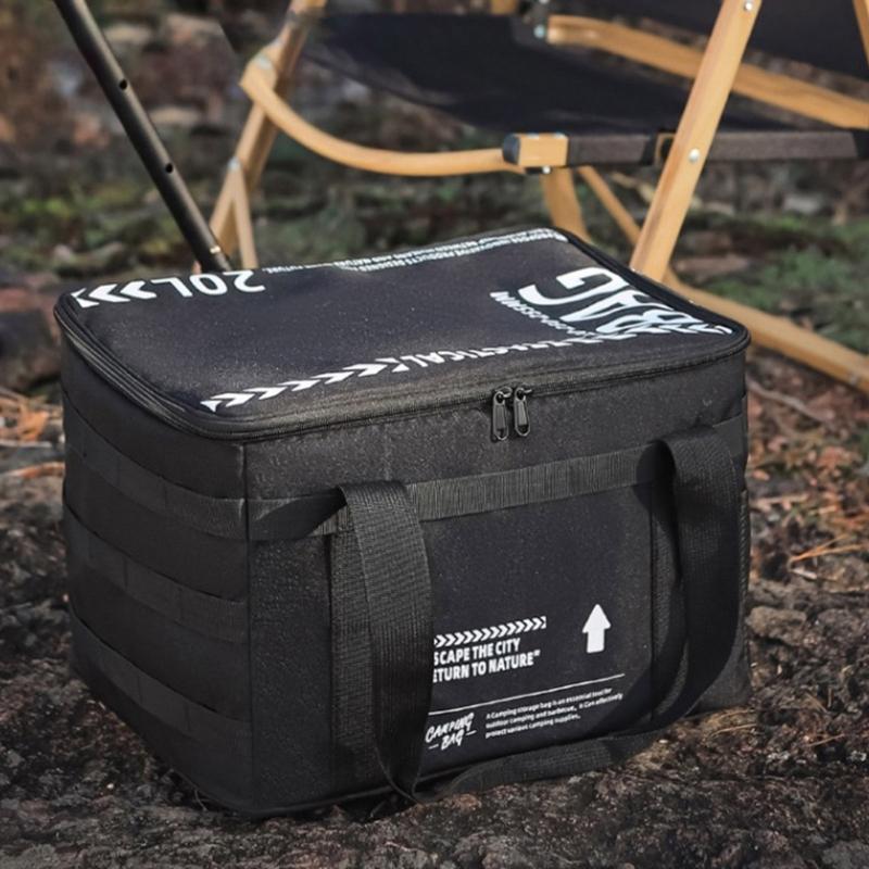 Camping Cookware Bag Large Capacity Picnics Tableware Organizers Gas Stove Pots Portable Carrying Bag Easy to Carry