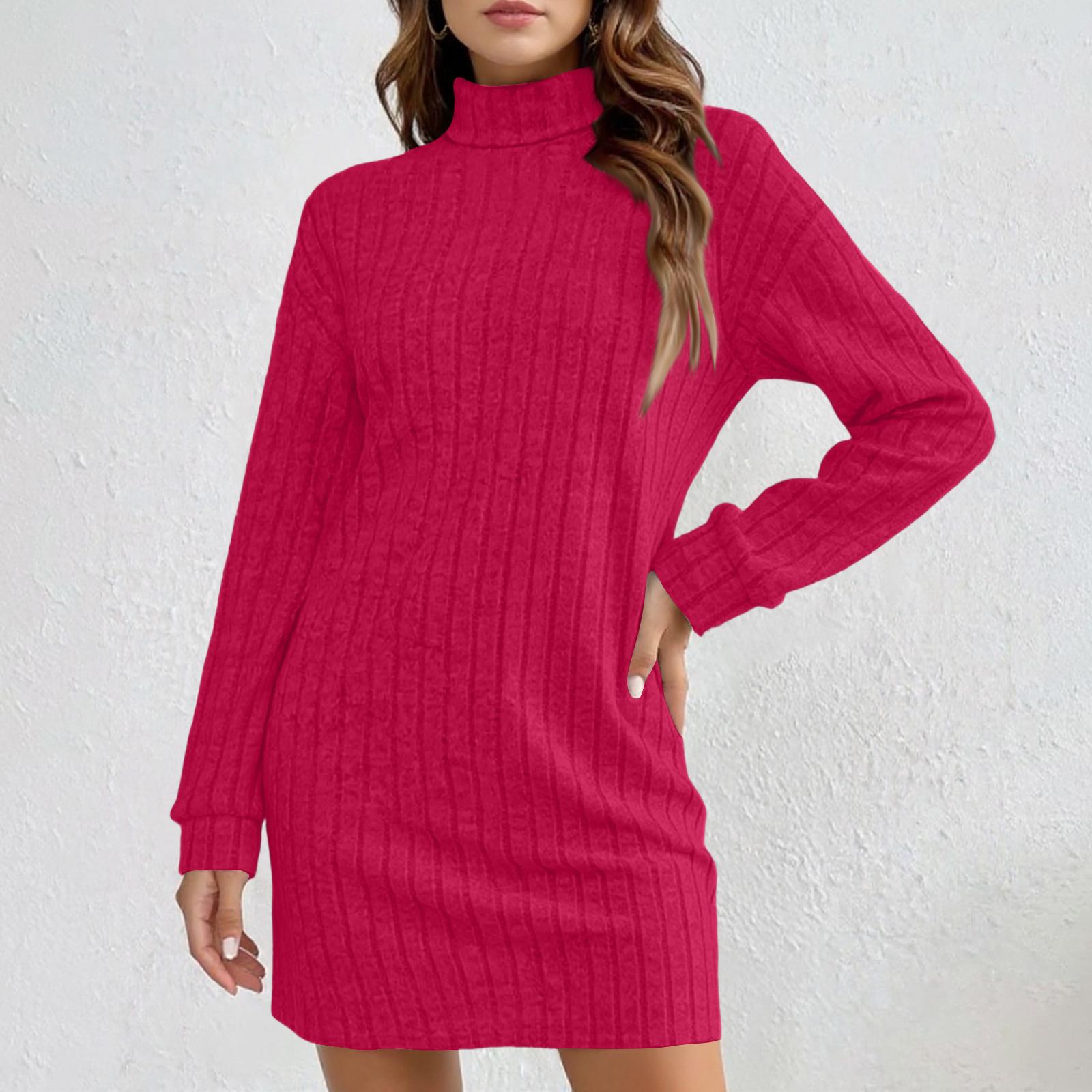 Женское модное платье миди с воротником-стойкой и длинными рукавами, в полоску с начесом L