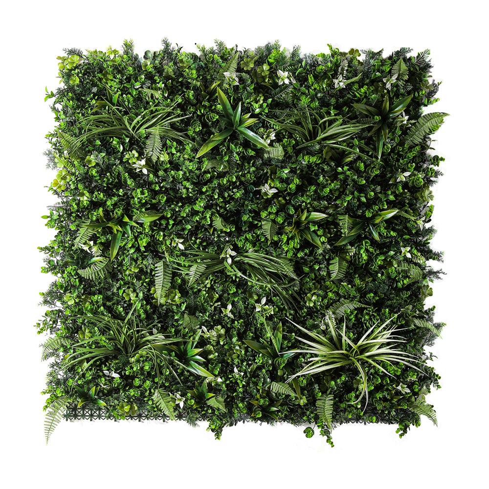 Parede de Plantas Simuladas de Alta Qualidade Decoração de Interiores Exteriores Fundo Parede de Flores de Plástico Paisagem Plantas Verdes Artificiais Falsas