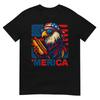 Funny Merica Eagle Hotdog USA Flag 4th Of July Patriotic Men T-Shirt