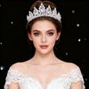 European and American Bride Crown Rhinestone Headwear Baroque Princess Water Drop Crown Wedding Hair Accessory Dress and Wedding Dress Accessories