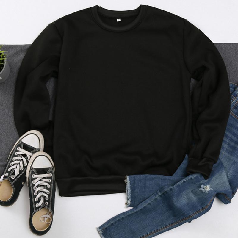 TEMU Autumn/Winter European & American Style Round Neck Custom Print Sweatshirt Available Now