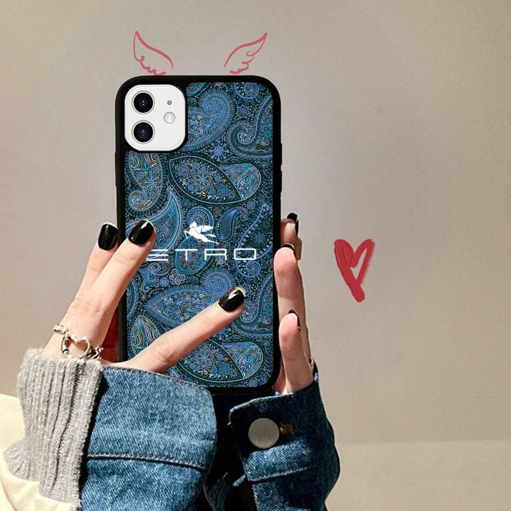 Classic Design E-Etro Phone Case For IPhone 17 16 Pro Max Air 13 12 Mini 14 15 Plus 11 PC+TPU Back Cover
