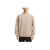 Anta Training Series Solid Color Round Neck Pullover Fleece Sweatshirt Men Sweatshirt Dark-Gray Brown 952347704-3