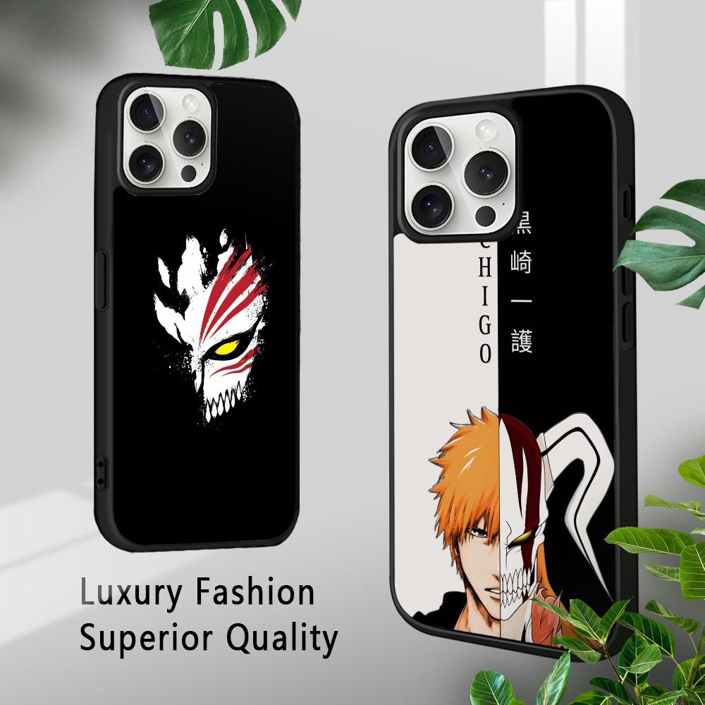 Anime Kurosaki Ichigo B-Bleach Phone Case For iPhone 16 15 14 13 12 11 Pro Xs Max Mini Plus Celulares Hard Funda