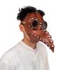 Masque Facial Bec d'Oiseau Halloween Masque Facial Steampunk en Latex pour Fête d'Halloween Cosplay Costume Déguisement Accessoires Décorations de Bar