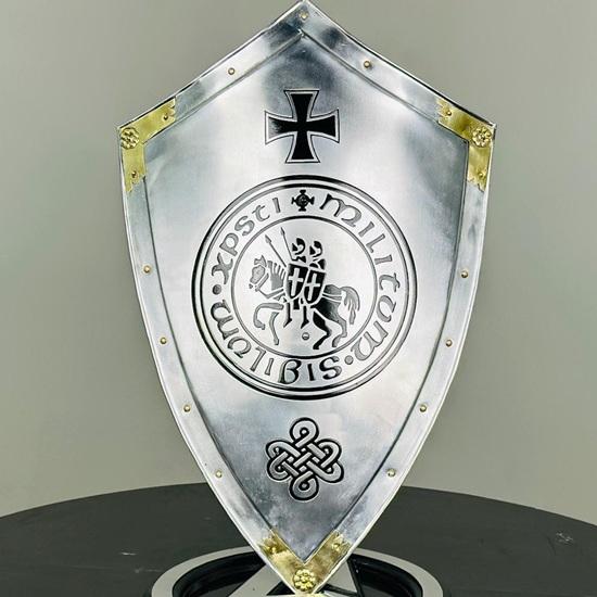 71.12 cm Templar Shield Medieval Knight Armor Crusader Shield Battle Knight Heater Shield Best Gift