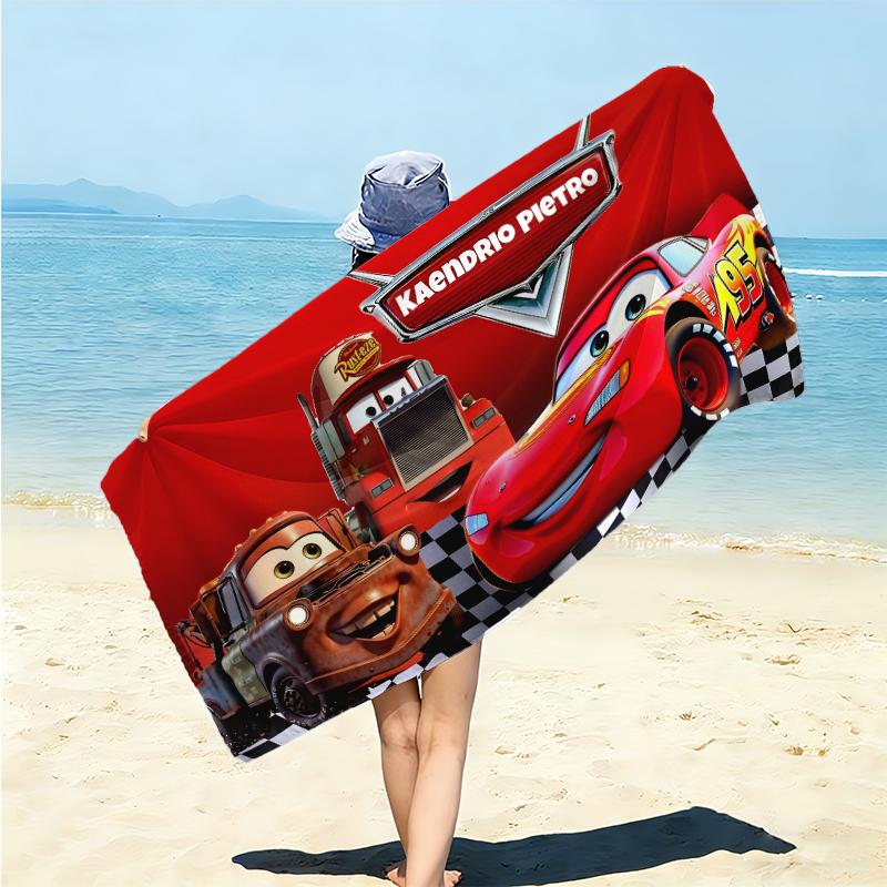 Mcqueen Towel Large Quick-Drying Microfiber Soft S-Square Pants-s Beach Towel for Travel Fitness Bathing Camping. 0730s101