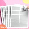 50/100/200Pcs Scratch Card Stickers Toy Scratch Tool Labels Surprise Self-adhesive Note Paper Rectangular DIY Gift Decorations
