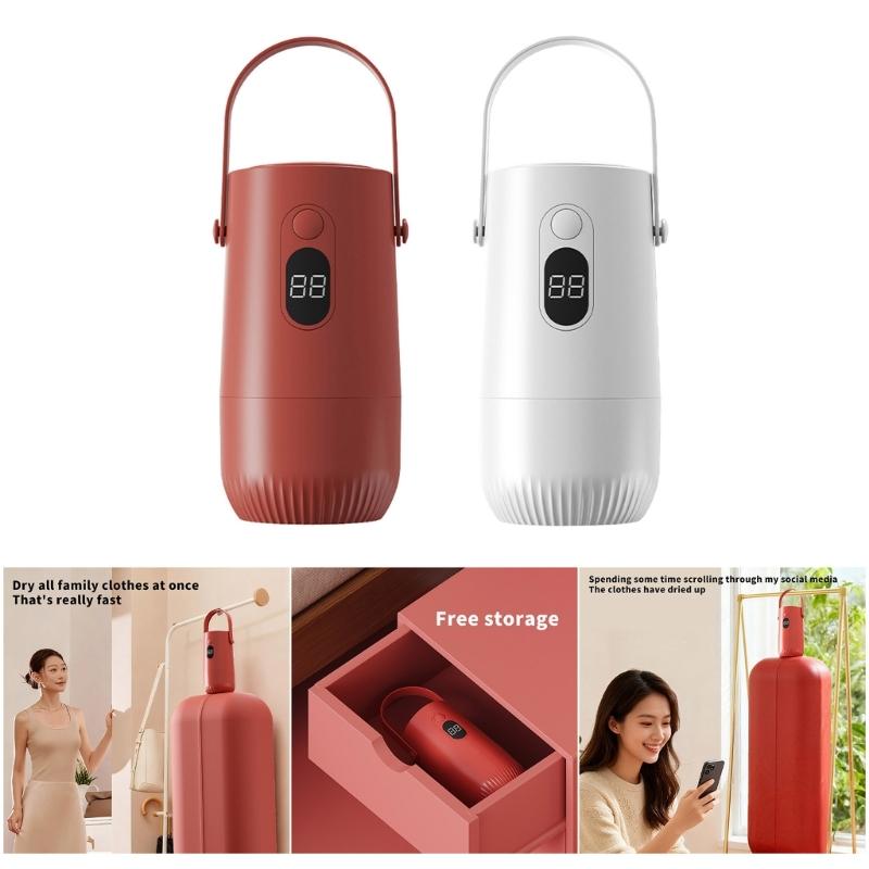 110V Portable Travel Dryer for Clothes Lightweight Electric Drying Machine Electric Portable Dryer for Apartment