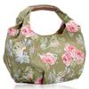 Laura Ashley Tote Bag, Cute and Stylish for Women, Floral Rose and Botanical Print, Elegant Green