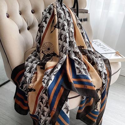 Nová móda Dámský Opalovací krém Hřejivý Větruodolný Studený Dlouhý Šátek Four Seasons Scarf Women