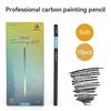 10/12pcs Charcoal Pencil Drawing Sketching Shading Professional Extra Soft/Medium/Hard for Artists Adult Art Graphite Pencil Set