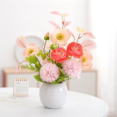 Seiden-Blumenarrangement: Bionische Luxus-Dekoration für Ess- und Wohnzimmer