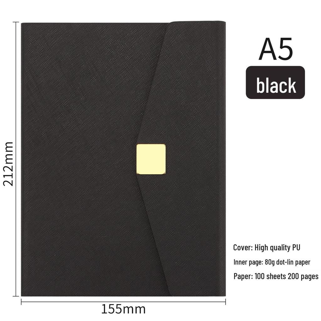 Cuaderno A5 Personalizado con Hebilla Magnética - Set de Regalo con Logo - Souvenir Corporativo Ideal