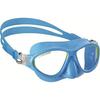 Diving Mask - Cressi - Moon Kid Colorama - Blue/lime - Hypoallergenic Silicone - Single Lens