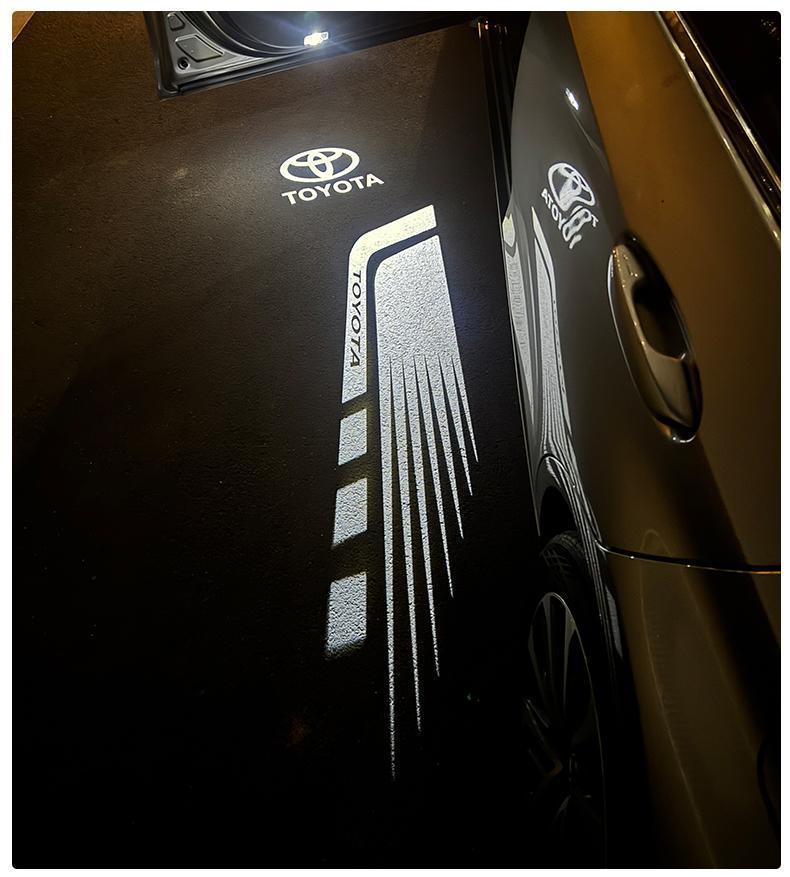 Toyota Camry Dual Lens Projection Ambient Door Light Modification