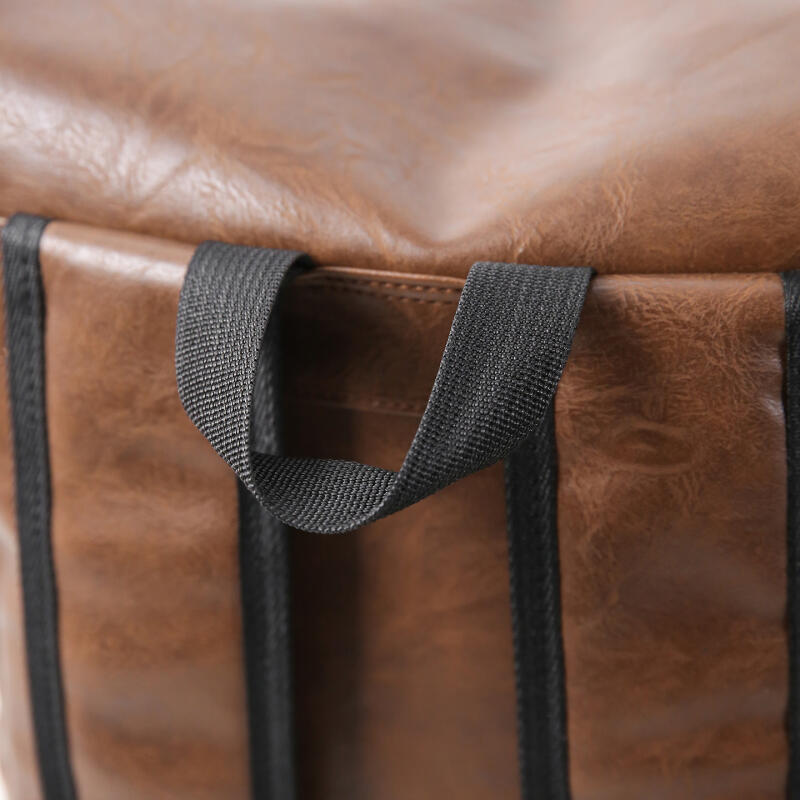 Solid Color PU Backpack Men's Large Capacity Backpack Student Sports Travel Computer Bag