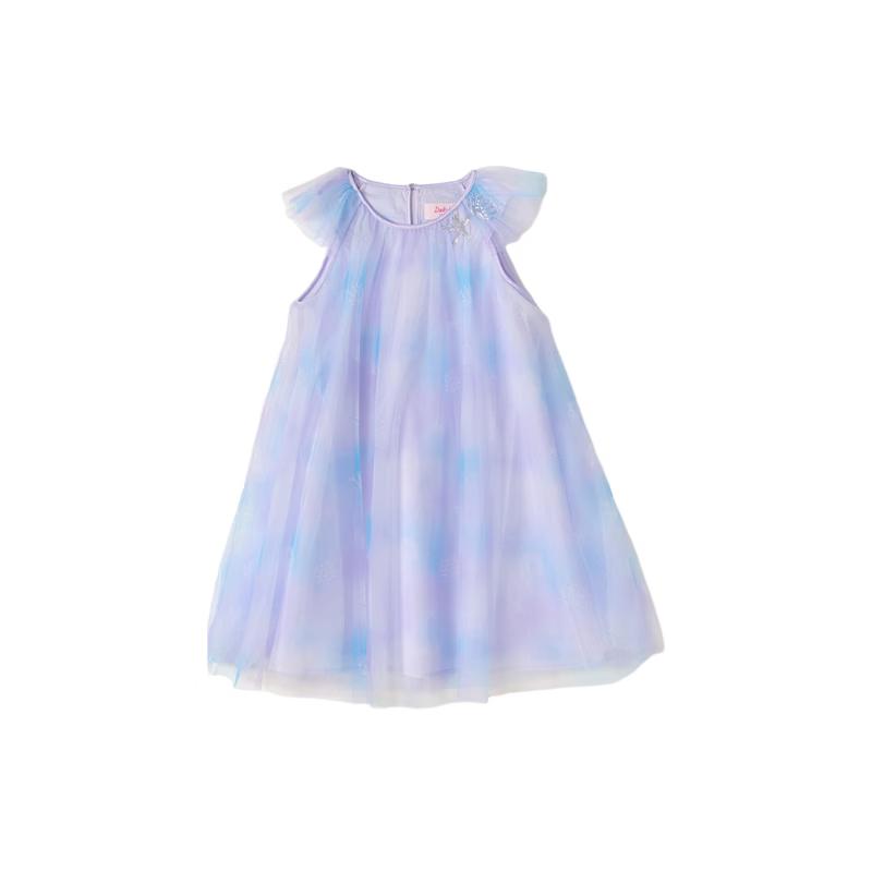 Deesha Girls' 2026 Summer A-line Fly-Sleeve Princess Dress