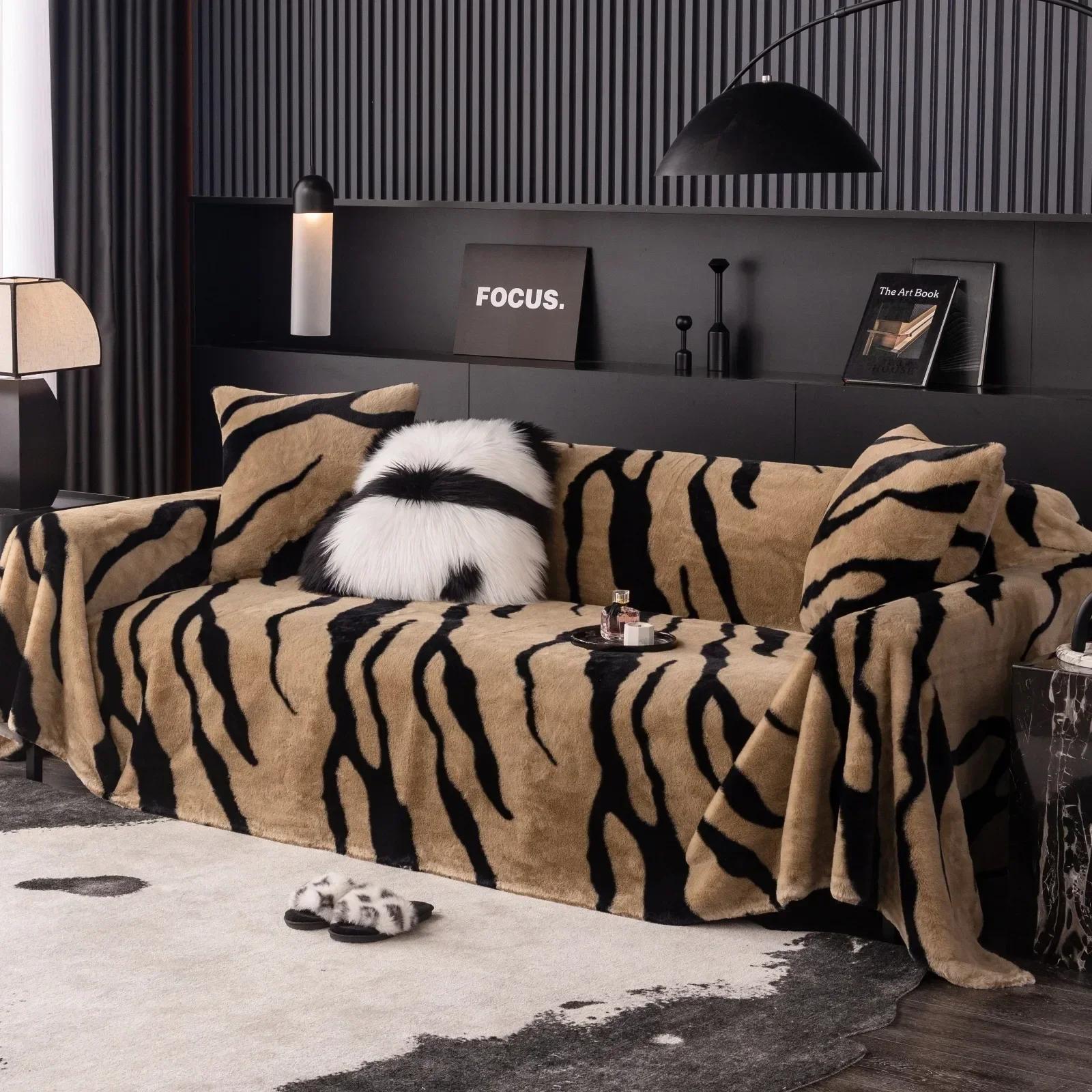 

Flannel Fleece Throw Blanket for Couch Zebra Blanket Black White Fuzzy Lightweight Warm Cozy Comfy Soft Blanket for Bed Sofa 130x180cm коричневый