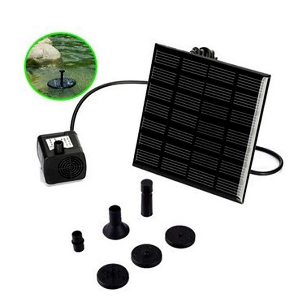 5W-1.2W Solar Springbrunnenpumpe 220L/H Solar Springbrunnen Solarpaneel Vogelbad Springbrunnen Außengarten Pool Wasserfontäne für Garten