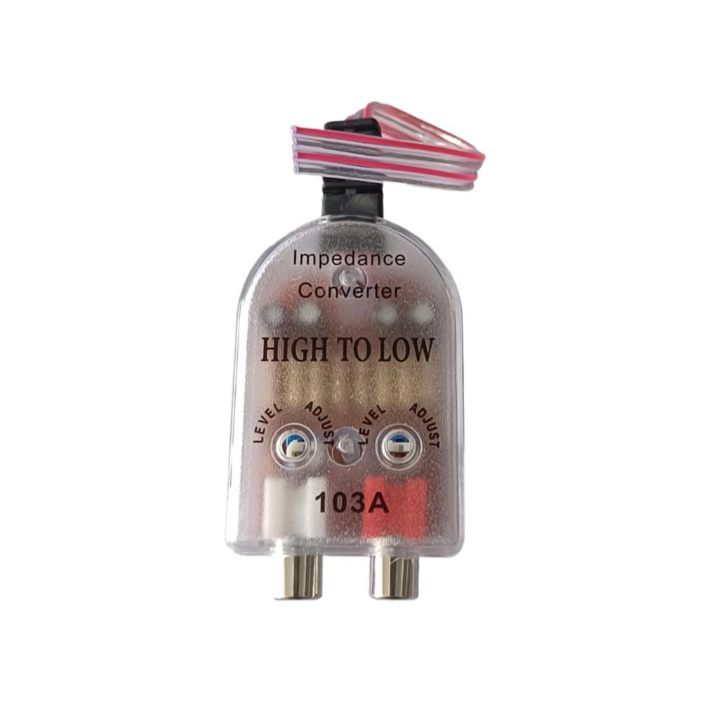 

1-5 шт. 12 В автомобильный аудиовыход RCA с высоким и низким уровнем сигнала сабвуфер аудиопреобразователь импеданса гаджеты низкий выход аудиофильтра аксессуары