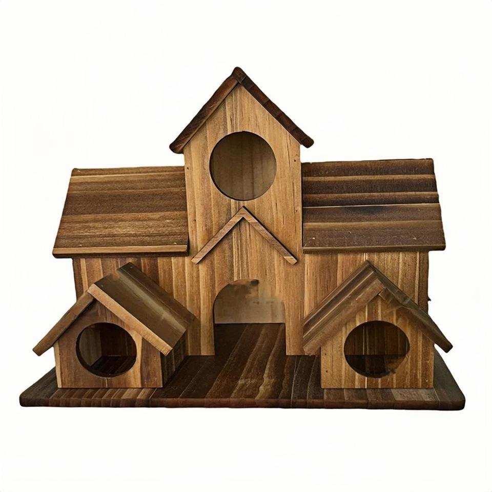 New Product: Bird House, Parrot Nest, Villa-style Bird Feeder, 6-hole Outdoor Courtyard Decoration