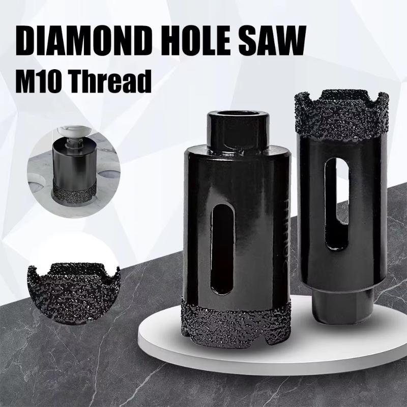 M10 35Mm Diamond Brazed Dry Core Drill Bit Hole Saw Cutter For Porcelain Tile Marble Glass Granite