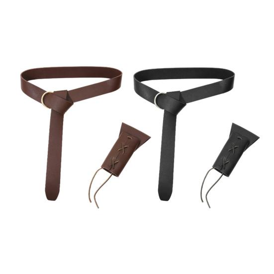 Medieval Belt Men Renaissance Belt Pirate Belt Stage Performance Cosplay Viking Belt Rapiers Sheath Belt for Role-Playing Games