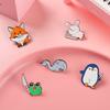 Unique Animal Brooches Featuring Playful Penguin And Fox Designs Perfect For Decoration
