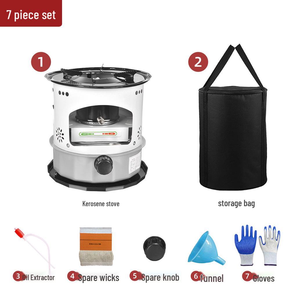 Portable Windproof Kerosene Heater & Stove for Camping, Ice Fishing, and Home Use