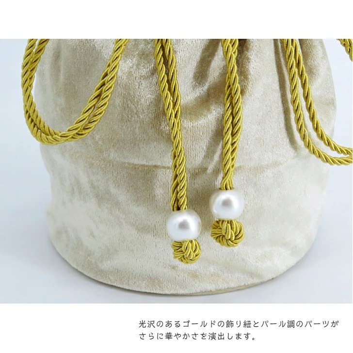 Velor Drawstring Bag for Furisode Drawstring Velor 2 8 Colors to Choose with Chain Velor Kinchaku Furisode Hakama Japanese Style Handbag Bag Hakama,