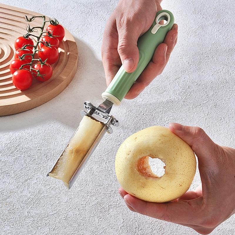 Vegetable Cores Remover Tool Adjustable Diameter For Apples Peppers Stainless Steel Blade Kitchen Gadget